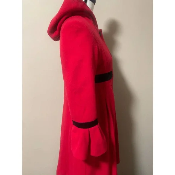 Vintage Rothschild Girls Red Coat Size 16